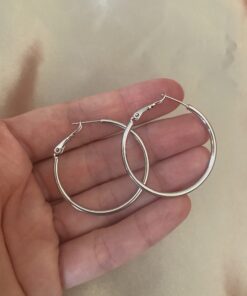 Alternative view of İnce Halka Silver Küpe