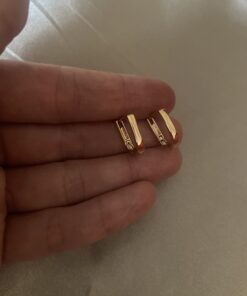 Minimal Oval Halka Küpe