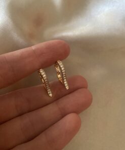 Heart Zirkon Taş Küpe