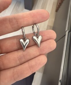 Alternative view of Kalp Style Silver Çelik Küpe