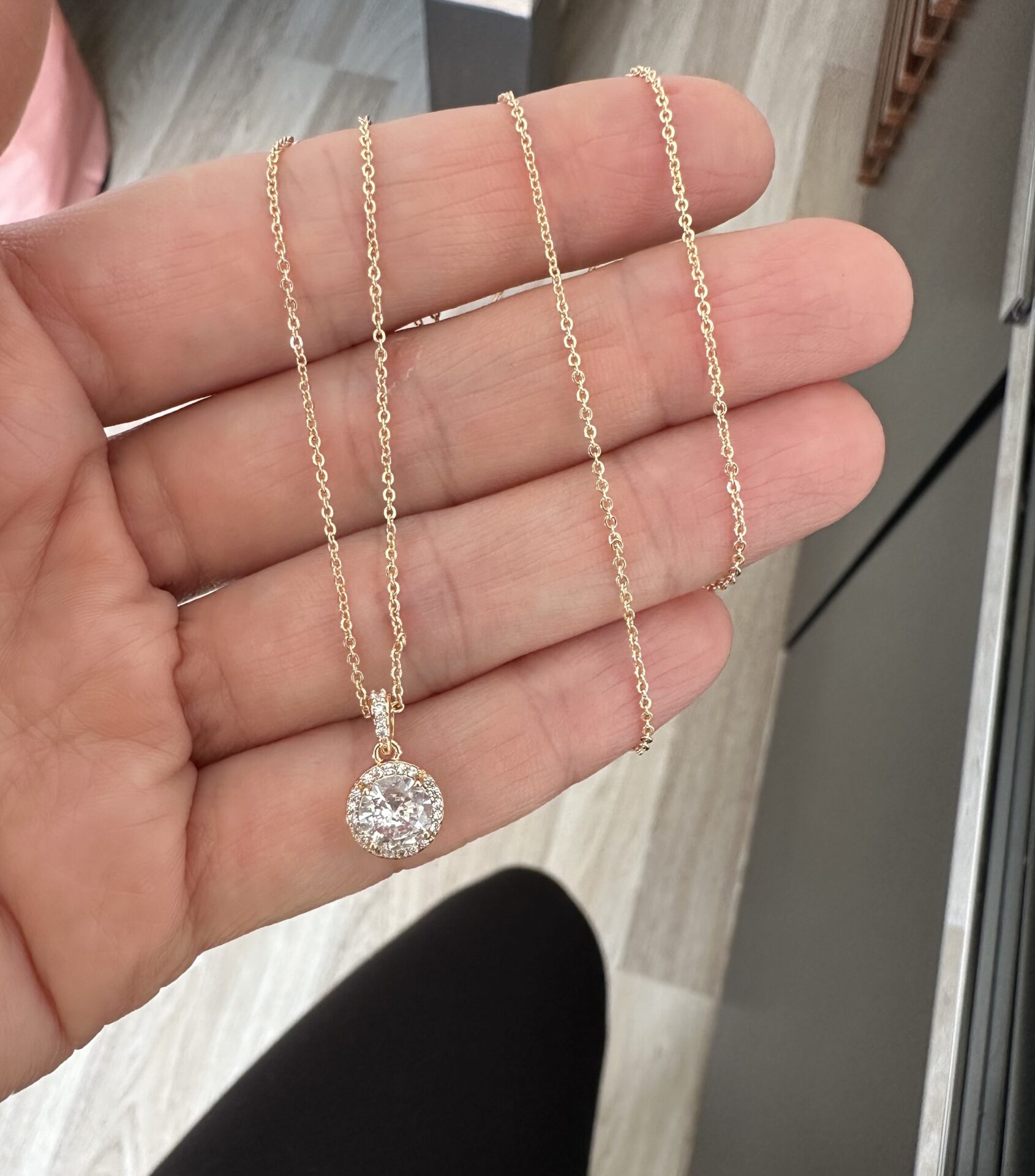 Yuvarlak Zirkon Taşlı Kolye 2 Yuvarlak Zirkon Taşlı Kolye - Görsel 2