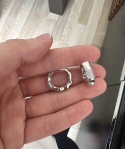 Silver Modelli Zirkon Taşlı Halka Küpe